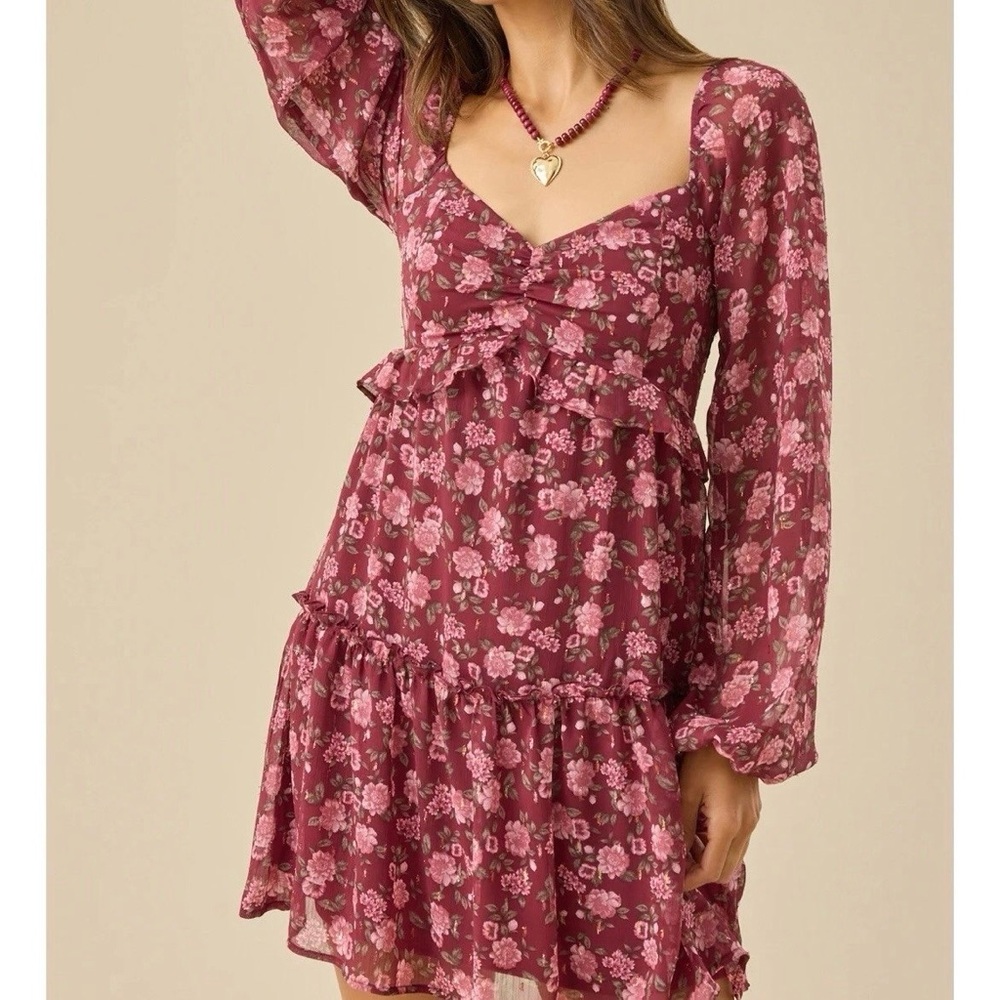 NEW Altar’d State Floral Mini Dress Size XL NWT